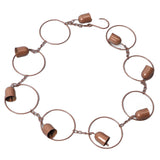 Hanging Rain Chime Metal Beautiful Sound Decorative Bell Shaped Rain Chain for Gutter Drainage