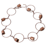 Hanging Rain Chime Metal Beautiful Sound Decorative Bell Shaped Rain Chain for Gutter Drainage