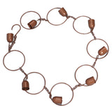 Hanging Rain Chime Metal Beautiful Sound Decorative Bell Shaped Rain Chain for Gutter Drainage
