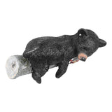 Black Bear Figurine Resin Funny Cute Exquisite Animal Art Statue for Garden Yard Decoration