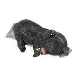Black Bear Figurine Resin Funny Cute Exquisite Animal Art Statue for Garden Yard Decoration