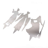3Pcs Halloween Silhouette Yard Signs Iron Metal Witch Halloween Decorations Outdoor for Party Festivals Home In Australia - Darrahopens