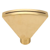 Fan Shaped Fountain Nozzle G1 Inch Brass Flat Head Spray Nozzle Fountain Sprinkler Head for Garden Pool Pond Landscaping
