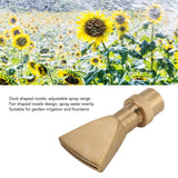 Fan Shaped Fountain Nozzle Copper Adjustable Uniform Water Spray Fan Shaped Fountain Spray Head for Park G1in In Australia - Darrahopens