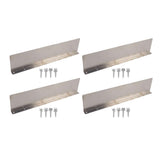 4 Pack Rainwater Valley Gutter Aluminium Rainwater Diverter Splashing Guard with 32 Screws for Roof In Australia - Darrahopens