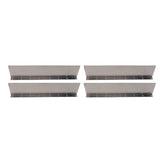 4 Pack Rainwater Valley Gutter Aluminium Rainwater Diverter Splashing Guard with 32 Screws for Roof