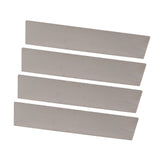 4 Pack Rainwater Valley Gutter Aluminium Rainwater Diverter Splashing Guard with 32 Screws for Roof