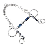 Horse Mouth Bit 125mm Stainless Steel Horse Snaffle Bit for Training Equestrian Equipment Racing Accessory