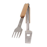 Grill Spatula Fork Tongs Durable Stainless Steel Food Tongs Multifunctional Long Handle Buffet Tongs for Camping In Australia - Darrahopens