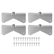4PCS Gutter Downspout Extension Hinge Stainless Steel Flip Up Hinge for Rectangle Square Downspout Extension In Australia - Darrahopens