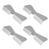 4PCS Gutter Downspout Extension Hinge Stainless Steel Flip Up Hinge for Rectangle Square Downspout Extension