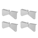 4PCS Gutter Downspout Extension Hinge Stainless Steel Flip Up Hinge for Rectangle Square Downspout Extension