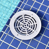 Round Main Drain Cover 203mm Durable ABS Floor Drain Cover for Swimming Pool Waterpark In Australia - Darrahopens