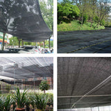 Black Shade Cloth Durable Garden Sun Shade Netting Antifreezing Sun Shade Cover for Pergola Greenhouse 10M