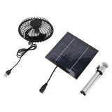 20W Solar Panel Fan Portable Solar Panel Powered USB Fan with Bracket for Camping Fishing Travel In Australia - Darrahopens