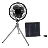 20W Solar Panel Fan Portable Solar Panel Powered USB Fan with Bracket for Camping Fishing Travel