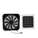 Solar Exhaust Fan 100W Solar Panel with 13.5inch Fan Waterproof Solar Panel Cooling Fan Ventilation Fan for Pet House In Australia - Darrahopens