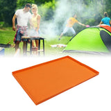 Grill Mat Silicone Blackstone Griddle Top Cover Anti Sticky Grill Protective Cover Mat 22inch Orabge