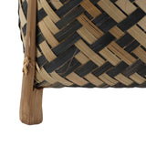 Plant Basket Northern Europe Style Bamboo Weaving Plant Pot Handwoven Indoor Outdoor Storage Organizer Plant Holder