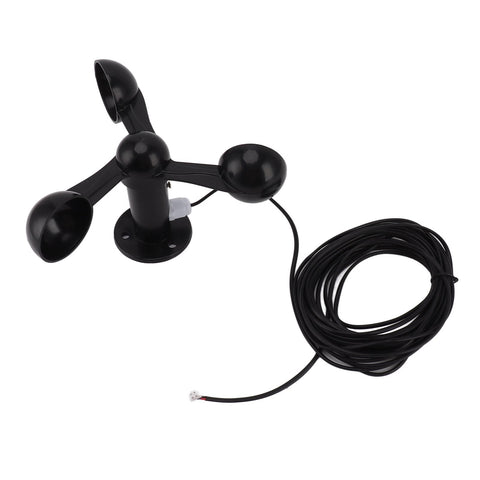 Anemometer Sensor Wind Speeds Cup with 8M Waterproof Cable 4cm Mounting Hole Anti Interference 3 Cups Wind Speed Detector for Outdoor 0‑3.8v In Australia - Darrahopens