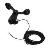 Anemometer Sensor Wind Speeds Cup with 8M Waterproof Cable 4cm Mounting Hole Anti Interference 3 Cups Wind Speed Detector for Outdoor 0‑3.8v In Australia - Darrahopens