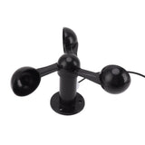 Anemometer Sensor Wind Speeds Cup with 8M Waterproof Cable 4cm Mounting Hole Anti Interference 3 Cups Wind Speed Detector for Outdoor 0‑3.8v