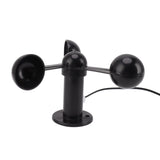 Anemometer Sensor Wind Speeds Cup with 8M Waterproof Cable 4cm Mounting Hole Anti Interference 3 Cups Wind Speed Detector for Outdoor 0‑3.8v