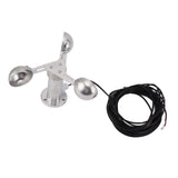 Aluminium Alloy Anemometers Wind Speed Monitoring Sensor 3 Cups Wind Speed Sensor Anemometer 0‑3.8V In Australia - Darrahopens