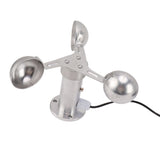 Aluminium Alloy Anemometers Wind Speed Monitoring Sensor 3 Cups Wind Speed Sensor Anemometer 0‑3.8V