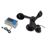 Tower Crane Anemometer Wind Speed Alarm USB 3 Fan Blades Accurate Aluminium Alloy Power Failure Memory Wind Anemometer 220V