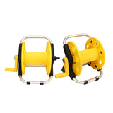Garden Hose Reel Cart Yellow Hose Reel Cart Water Hose Cart Holds 30m of Water Pipe