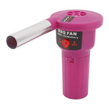 Portable Battery Powered BBQ Fan Air Blower Handheld Barbecue Fan Air Blower for Outdoor Camping Picnic Charcoal Grill Barbecue FD312A 1.5V Purple In Australia - Darrahopens