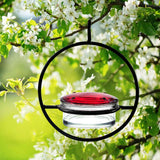 Beautiful Circular Hanging Hummingbird Feeder Outdoor Hanging Humming Bird Feeder 1pc In Australia - Darrahopens