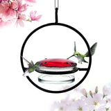 Beautiful Circular Hanging Hummingbird Feeder Outdoor Hanging Humming Bird Feeder 1pc