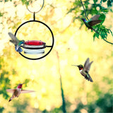 Beautiful Circular Hanging Hummingbird Feeder Outdoor Hanging Humming Bird Feeder 1pc