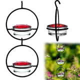Beautiful Circular Hanging Hummingbird Feeder Outdoor Hanging Humming Bird Feeder 2pc