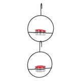 3 Pcs Hummingbird Feeder Metal Hanging Bird Feeder for Outdoor Garden Backyard Terrace
