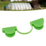 100PCS Greenhouse Arch Frame Double Head Plastic Clip Heating Press Film Clip Clamp 6mm