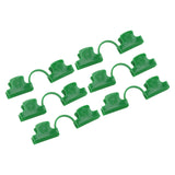 50Pcs Greenhouse Clamp PE Plastic 2 Head Plant Film Clamp Soil Sheet Clip for Horticulture 8mm / 0.31in