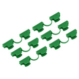 50Pcs Greenhouse Clamp PE Plastic 2 Head Plant Film Clamp Soil Sheet Clip for Horticulture 11mm / 0.43in