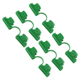 50Pcs Greenhouse Clamp PE Plastic 2 Head Plant Film Clamp Soil Sheet Clip for Horticulture 11mm / 0.43in