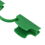 50Pcs Greenhouse Clamp PE Plastic 2 Head Plant Film Clamp Soil Sheet Clip for Horticulture 11mm / 0.43in