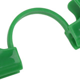 50Pcs Greenhouse Clamp PE Plastic 2 Head Plant Film Clamp Soil Sheet Clip for Horticulture 11mm / 0.43in