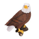 Bald Eagle Statue Head Turn Style Rich Details Stable Durable Resin Patriotic Eagle Figurine for Office Family Cafe In Australia - Darrahopens