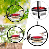 Hummingbird Feeder Beautiful Lightweight Hanging Bird Feeder with 4 Ports for Outdoor Backyard