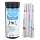 50 Strips PH Test Strips 9 in 1 Accurate Water Quality Testing Paper for Swimming Pool Drinking Water Aquarium In Australia - Darrahopens
