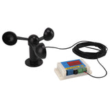 3 Fan Blades Tower Crane Anemometer 3 Blades USB 5V High Accuracy 2‑12 Lever Wind Speed Alarm Device for Outdoor In Australia - Darrahopens