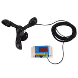 3 Fan Blades Tower Crane Anemometer 3 Blades USB 5V High Accuracy 2‑12 Lever Wind Speed Alarm Device for Outdoor