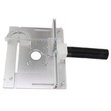 Aluminium Router Table Insert Plate Table for Woodworking Benches Router Plate Wood Tools Adjustable Milling Trimming Machine