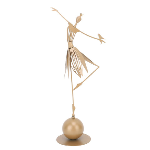 Dancing Girl Statue Metal Outdoor Sculpture Garden Decoration for Lawn Bookshelf Terrace In Australia - Darrahopens
